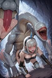 1boy1girl 1girl1boy 1girls ai_generated all_fours armor armored armored_boots armored_female armwear ass bandeau bangs bare_ass belt big_penis black_bandeau black_choker black_topwear blue_eyes blue_eyes_female blue_horn blush blushing_female bouncing_ass breasts buckles capcom cave cavern choker clavicle clawed_fingers clawed_wings claws cleavage clitoris cock covered_nipples dark defeat defeat_sex defeated defeated_heroine digitigrade doggy_style doggy_style_position dracophilia dragon dragon_on_female dragon_on_human dragon_penetrating_female dragon_penetrating_human dragon_penis dragon_sex drool drool_on_face drool_string drooling ear edited_ai erect_nipples erect_nipples_under_clothes excessive_genital_fluids eyeless eyeless_male female female_human female_penetrated footwear from_below fucked_from_behind fucked_senseless fucked_silly fur_trim fur_trim_(clothing) gray_hair gray_hair_female grey_hair grey_hair_female gums hairband hairless_balls hands_and_knees hands_clenched hard_nipples hard_sex horned_hairband huge_penis human_penetrated interspecies jewelry khezu kirin_(armor) labia large_insertion large_penis larger_male larger_male_smaller_female legwear light_hair long_hair long_hair_female long_neck male_dragon male_penetrating male_penetrating_female medium_breasts membranous_wings monster monster_cock monster_hunter monster_on_female monster_on_human monster_penetrating monster_penetrating_female monster_penetrating_human monster_sex motion_blur multiple_views necklace nipples_visible_through_clothing no_bra no_eyes no_panties no_underwear open_mouth pale_skin pale_skinned_male panting partially_clothed partially_clothed_female pastalord pelvic_curtain penis penis_in_pussy penis_in_vagina pussy_view red_penis reptilian_tail rough_sex saliva saliva_on_face saliva_string saliva_trail scales scaly_skin sex_from_behind sharp_teeth shaved_crotch shaved_pussy shiny_penis shiny_scales shiny_skin shoulder_armor single_horn skimpy skimpy_armor skimpy_clothes skimpy_outfit squatting_male stable_diffusion stalactite stretched_pussy sweat sweatdrop sweating sweaty sweaty_body sweaty_breasts sweaty_female tail testicles thin_clothing tongue tongue_out tremble_spikes underground vagina vaginal_fluids vaginal_insertion vaginal_juices vaginal_penetration vaginal_sex vambraces veiny veiny_penis winged_arms wings wyvern