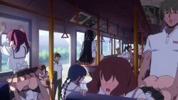 2d animated anime big_breasts bouncing_breasts breasts bus bus_interior bus_sex casual change_in_common_sense clothed clothed_sex clothing female free_use glasses group group_sex human indoors male moaning multiple_boys multiple_girls nukigee_mitai_na_shima_ni_sunderu_watashi_wa_dou_surya_ii_desu_ka? orgy orgy_sex pale_skin panties panties_aside public_indecency public_sex school school_uniform schoolgirl sex sex_from_behind sexual_relief_duty shorter_than_10_seconds skimpy skimpy_clothes sound tagme vaginal_penetration vaginal_sex video voice_acted