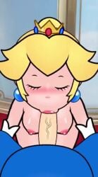 1boy 1girls animated blonde_hair blowjob blowpop blue_earrings blue_eyes blush blush crown deep_blowjob drybonex fellatio female kissing_penis licking_penis light-skinned_female light-skinned_male light_skin male mario mario_(series) music nintendo nude nude_female oral original_voice penis princess princess_peach royalty sound super_mario_bros. tagme tight_throat video white_gloves