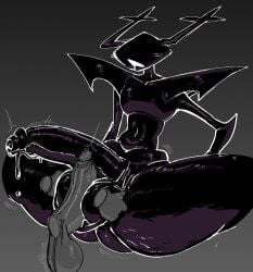 anon balljob balls balls_fetish black_body black_cum bodily_fluids cum curvy_figure deltarune duo faceless_character faceless_male femboy foreskin frottage genital_fluids horn huge_balls huge_cock humanoid hung_femboy hung_trap larger_male leaking leaking_cum leaking_precum male male/male partially_retracted_foreskin penile penis penises_touching precum retracted_foreskin roaring_knight sex shadow_creature size_difference smooth_balls smooth_penis solo_focus submarichamomi2 submarinechamomile the_roaring_knight thick_thighs uncircumcised undertale_(series) voluptuous voluptuous_male