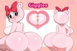 anthro anus anus ass ass_focus bubble_butt giggles_(htf) happy_tree_friends mondo_media pussy twitter_username vagina zaviel