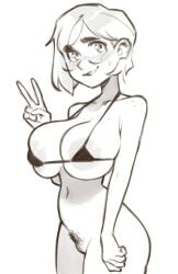 1girls almost_naked almost_nude areola_slip areolae areolae_slip bare_arms bare_belly bare_chest bare_hands bare_hips bare_legs bare_midriff bare_navel bare_shoulders bare_skin bare_thighs belly belly_button big_breasts bikini bikini_only bikini_top black_and_white breasts busty busty_female busty_girl character_request cleavage collarbone copyright_request curvaceous curvaceous_body curvaceous_female curvaceous_figure curvaceous_hips curvy curvy_body curvy_female curvy_figure curvy_hips digital_drawing digital_media effyneprin exposed_arms exposed_belly exposed_chest exposed_hips exposed_legs exposed_midriff exposed_navel exposed_shoulders exposed_skin exposed_thighs female female_focus female_only female_pubic_hair fingers freckles_on_face frecklesfreckle glasses glasses_on_face glasses_on_head groin hairy_pussy hairy_vagina halterneck high_resolution highres hourglass_figure large_breasts lean_figure looking_at_viewer micro_bikini midriff monochrome mostly_nude naked naked_female naked_woman narrow_waist navel nearly_nude nude nude_female nudity parted_lips peace_sign plump_breasts practically_nude pubes pubes_exposed pubic_hair pussy pussy_hair short_hair shoulders sign simple_background sineprin slender_body slender_waist slim_waist smile smiley_face smiling smiling_at_viewer solo standing string_bikini swimsuit swimwear thick_thighs thighs uncensored uncensored_breasts uncensored_nipples upper_body v v_sign white_background wide_hips