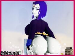 3d 3d_(artwork) ass ass_focus ass_grab big_ass big_breasts big_butt big_thighs breasts dc_comics demon_girl female gothic gothic_girl gotica_culona hips large_ass large_breasts large_butt large_thighs looking_at_viewer looking_back raven_(dc) sexy sfm short_hair shortstack source_filmmaker teen_titans teenager thick thick_hips thick_legs thick_thighs