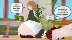 1boy 1boy1girl 1girls angry ass big_ass big_butt chihiro_fujisaki coughing enoshima_junko facesitting fart fart_cloud fart_fetish fart_torture farting farting_in_face farting_on_face fat_ass female femboy fujisaki_chihiro huge_ass huge_butt junko_enoshima male male/female shora_gasniffa sitting_on_face sniffing struggling sweaty sweaty_ass sweaty_butt whining
