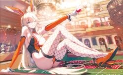 1girls ass black_bunny_ears black_bunnygirl_costume black_bunnysuit black_legwear black_stockings black_thigh_highs black_thighhighs blonde_eyebrows blonde_female blonde_hair blonde_hair blonde_hair_female blue_eyes blue_eyes_female bowtie breasts bunny_ears bunny_tail bunnygirl bunnygirl_outfit bunnysuit calves casino closed_mouth_smile collar crossed_legs crossed_legs_(sitting) digital_drawing digital_media eltoria eye_closed feet female female_focus female_only fingers fishnet_legwear fishnet_stockings fishnet_thigh_highs fishnet_thighhighs footwear full_body groin hair_between_eyes hairband high_heels high_resolution highres hourglass_figure indoor indoors knees large_breasts lean_figure legs legs_crossed legwear leotard long_hair looking_at_viewer narrow_waist one_eye_closed one_eye_open orange_bowtie orange_bunny_ears orange_bunnysuit orange_footwear orange_hairband orange_high_heels orange_leotard orange_shoes orange_sleeves orange_topwear original original_art original_artwork original_character partially_exposed_vulva partially_visible_vulva shoes shoulders sitting sitting_on_ass sitting_on_desk sleeves slender_body slender_waist slim_waist smile smiley_face smiling smiling_at_viewer smirk solo stockings thick_thighs thigh_highs thighhighs thighs topwear white_collar white_wrist_cuffs wide_hips wine wine_glass wink winking winking_at_viewer winking_eye wrist_cuffs