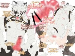 anal anal_sex anthro balls bara boner canine_penis censored cum cum_in_ass cum_inside erection furry gay gomoro harness inside_view knotted_penis male male_only muscles muscular musk nude orgasm penis sex text von_lycaon wolf zenless_zone_zero