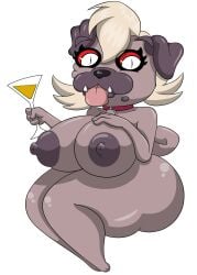 2024 absurd_res alpha_channel anthro areola ass beverage big_areola big_ass big_breasts big_nipples blonde_hair breasts brown_body brown_fur canid canid_demon canine canis collar collar_only collar_tag container cup curvy_figure demon domestic_dog drinking_glass eyelashes female fur glass glass_container glass_cup hand_on_breast hellhound helluva_boss hi_res holding_beverage holding_object huge_areola huge_ass huge_breasts huge_thighs looking_at_viewer mammal marshall123x_(artist) molosser mythological_canine mythological_creature mythology nipples nude puffy_areola pug pupils red_collar red_sclera scoot_(helluva_boss) shortstack simple_background sitting slit_pupils small_molosser solo thick_thighs tongue tongue_out toy_dog transparent_background voluptuous white_eyes wine_glass