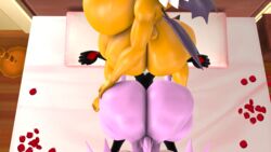 3d 3d_(artwork) 3d_model anthro ass bessi_the_bat black_body black_nose black_wings blueapple chiropteran eyelashes fan_character fangs hedgehog hyper mobian mobian_(species) mobian_bat pink_body pink_hair rouge_the_bat sega sex shadow_the_hedgehog smile sonic_(series) sonic_adventure_2 sonic_the_hedgehog_(series) tan_body wings