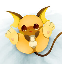 1boy anus balls chibi cute male male_only nintendo penis pokemon pokemon_(species) raichu schnecken small_penis solo tongue tongue_out uncut video_games