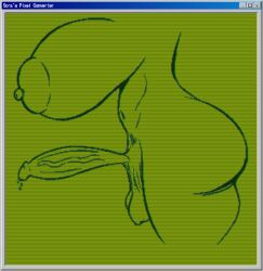 ass ass_bigger_than_head balls ballsack big_areola big_ass big_balls big_breasts big_butt big_nipples big_penis big_thighs breasts breasts_bigger_than_head breasts_out dripping dripping_cum dripping_penis game_boy gameboy green_background green_scales hips penis penis_out pixel pixel_(artwork) pixel_art pixelated side_ass side_boob side_view sideboob skelypuy_(artist) sora_pixel_converter tagme testicles thick_ass thick_butt thick_hips thick_legs thick_penis thick_thighs thighs thighs_bigger_than_torso thighs_large