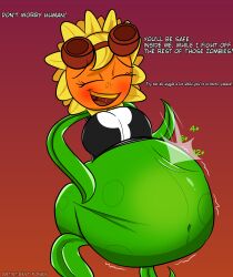 1girls ass belly belly_bulge breasts female female_only female_pred flora_fauna plant plants_vs._zombies plants_vs_zombies popcap_games pred solar_flare_(pvz) sunflower_(pvz) ventingshadows vore vore_belly