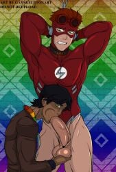 blue beetle from dc by gayskeletonart