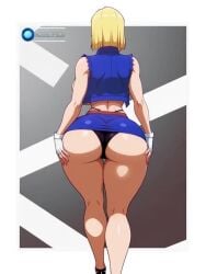 1girls ai_generated alternate_version_available android_18 animated belt blonde blonde_female blonde_hair blonde_hair_female blue_eyes blue_eyes_female bouncing_ass bouncing_breasts cameltoe cleavage collar curvy dragon_ball erect_nipples female gigantic_breasts gloves gmoreartworks grok high_heels huge_areolae huge_ass nai_diffusion no_sound puffy_nipples realistic roque short_hair short_hair_female spade_tattoo stable_diffusion thick_lips video voluptuous wide_hips yellow_hair