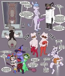 absurd_res aggretsuko ambiguous_penetration amphibian anal anal_sex animal_genitalia animal_penis anthro anus asinus asriel_dreemurr asriel_dreemurr_(god_form) balls big_breasts big_penis bisexual bisexual_sandwich blush blush_lines bodily_fluids bottomless bovid breasts broom broom_riding canid canine canine_genitalia canine_penis caprine cleaning_tool clothed clothing costume crossdressing crossed_arms cum cum_drip cum_in_pumpkin cum_in_uterus cum_in_vagina cum_inside dialogue disney doggy_style donkey dripping duo english_text equid equine equine_genitalia equine_penis excessive_cum excessive_genital_fluids female first_person_view food fool's_hat fox frog from_behind_position fruit fur fur_markings gaping gaping_vagina genital_fluids genitals ghost ghost_costume glitch_productions gloves goat group group_sex haida_(aggretsuko) halloween halloween_costume handwear hat headgear headwear heart_eyes heart_symbol hellaverse helluva_boss hi_res holding_breast holding_partner holding_waist holidays horn human humanoid hyena imp ineffective_clothing invisible invisible_penis jack-o'-lantern jax_(tadc) jax_(the_amazing_digital_circus) jester job_application judy_hopps kermit_the_frog knot kodigozoot lagomorph legwear leporid levitating levitation long_penis looking_at_viewer magic_user male male/female male/male mammal markings millie_(helluva_boss) mirror moxxie_(helluva_boss) mummy_costume mummy_wrappings muppets nick_wilde nude pasties penetration penis plant pomni_(tadc) pomni_(the_amazing_digital_circus) pumpkin pussy rabbit ribbit_(tadc) ribbit_(the_amazing_digital_circus) sandwich_position sanrio sex shy simple_background simple_coloring solo spirit stockings tadano_(aggretsuko) tail tail_motion tailwag text the_amazing_digital_circus trick-or-treating trio undertale undertale_(series) uterus vaginal_penetration vampire vulva witch witch_costume witch_hat witch_jax_(the_amazing_digital_circus) zootopia