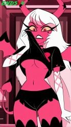 2025 ai_generated big_breasts breasts cameltoe demon_girl ends34 female female_focus helluva_boss shorts succubus verosika_mayday_(helluva_boss)