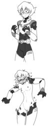 1girls accidental_exposure breasts embarrassed enf female female_only glasses human jode_the_jester lost_clothes nipples pidge_gunderson short_hair torn_clothes voltron voltron:_legendary_defender wardrobe_malfunction