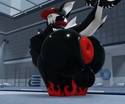1boy 3d ass ass_focus guest_(roblox) male notedota roblox tagme