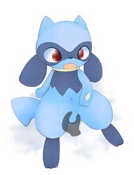 animal_genitalia balls cute disembodied_hand fully_sheathed ghost_hands male nintendo penis pokemon riolu schnecken sheath silhouette small_penis solo_focus uncut video_games