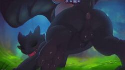 toothless from how to train your dragon by zonkpunch