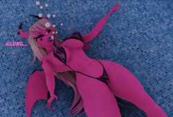 air_bubbles bikini bikini_top breasts drowned drowning hellaverse helluva_boss pool sexy_body underwater verosika_mayday_(helluva_boss) vivienne_medrano vivziepop voluptuous_female