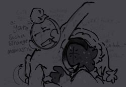 armpit_fetish armpit_sniffing astro_(dandy's_world) dandy's_world dialogue glisten_(dandy's_world) krazykay roblox roblox_game sniffing_armpit sweat sweatdrop sweating sweaty sweaty_body talking_to_another