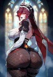 ai_generated curvy curvy_figure genshin_impact hoyoverse rosaria_(genshin_impact) thick thick_thighs