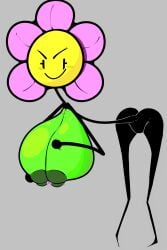 battle_for_dream_island bfdi female female_only flower flower_(bfdi) huge_breasts large_breasts nipple_piercing plant_girl plant_humanoid ponk ponk-u skinny solo solo_female solo_focus stick_figure tagme thick thick_ass thick_thighs