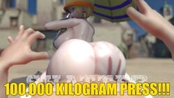 3d ambiguous_penetration broken_pelvis english_text female huge_ass male mikita_(one_piece) miss_valentine nude one_piece pov rochestedorm self_upload subtitled tagme umbrella yellow_hair