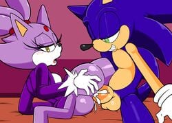 1boy 1girls anal anal_sex anus ass big_ass blaze_the_cat blue_fur cloudz cum cum_in_anus cum_inside eyelashes feline female furry green_eyes half-closed_eyes hedgehog huge_cock interspecies male mammal penis purple_fur sex sonic_(series) sonic_the_hedgehog straight superbunnygt testicles yellow_eyes