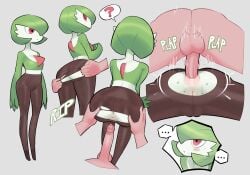 ... 1boy 1girls ? anal anal_penetration anal_sex anus blush cameltoe female from_behind gardevoir gardevoir_plushie_(meme) hands_on_ass human_on_pokemon human_penetrating leggings noill pantyhose penis plap pokemon pokemon_(species) pokemon_rse pokephilia precum pussy ripped_clothing ripped_pants torn_pantyhose vagina