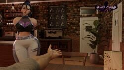 3d blender blue_hair blush cafe cuckold cuckold_pov date gino_cano_(artist) huge_ass huge_breasts k/da_all_out_kai'sa k/da_all_out_series k/da_series kai'sa league_of_legends light-skinned_female light-skinned_male long_hair male ponytail purple_eyes riot_games smile tagme thick valentine's_day very_long_hair wide_hips