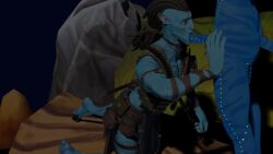 avatar avatar:_the_way_of_water blue_body blue_skin feet fortnite fortnite:_battle_royale gay jake_sully male male_only mouth na'vi penis tagme throat_fuck video