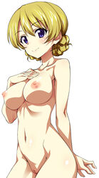 darjeeling girls_und_panzer kurashima_tomoyasu photoshop pointy_chin pussy uncensored white_background