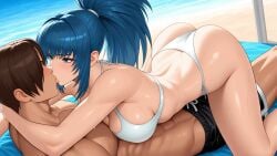 ai_generated couple_sex king_of_fighters kiss kof kyo_kusanagi leona_heidern the_king_of_fighters