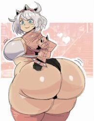 1girls ass big_ass big_breasts bottom_heavy breasts bubble_butt dat_ass elphelt_valentine fat_ass female female_only guilty_gear guilty_gear_strive huge_ass large_ass massive_ass mstreetsamurai solo thick_ass thick_thighs wide_hips