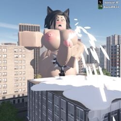 big_ass big_breasts cumming erect_penis futanari giantess giantess_growth huge_cock kururr34 moaning muscular_futanari ring_piercing roblox robloxian stroking_penis