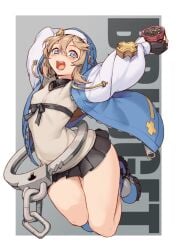 1boy 1femboy alternate_version_available bridget cute erect_nipples_under_clothes femboy guilty_gear guilty_gear_strive jairou male_only no_visible_genitalia otoko_no_ko thick_thighs thighs trap xil