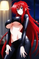 1female 1girls ai_assisted ai_generated artkoikoi big_breasts breasts commentary_request english_commentary female female_focus female_only hd hi_res high_school_dxd highres indoors koikoi light-skinned_female light_skin mixed-language_commentary rias_gremory solo solo_female solo_focus very_high_resolution