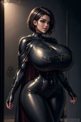 1girls ai_generated batgirl_(cassandra_cain) batman_(series) big_breasts bythebrokenone cassandra_cain dc_comics female large_breasts short_hair solo