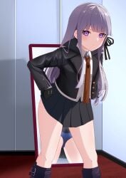 1girls danganronpa female female_only human kirigiri_kyouko miniskirt solo tagme