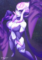 big_ass big_breasts breasts evelynn league_of_legends succubus