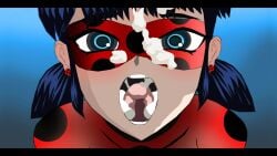 1girls 2d 2d_animation animated animation blue_eyes blue_hair bodysuit cum cum_in_mouth cum_on_face dark-yoka18 domino_mask eye_mask facial female female_only ladybug_(character) lots_of_cum marinette_dupain-cheng miraculous:_tales_of_ladybug_and_cat_noir miraculous_ladybug no_sound open_mouth pigtails self_upload short_video shorter_than_30_seconds solo style_parody superheroine swallowing swallowing_cum taimanin_(series) taimanin_asagi taimanin_style video wide_open_mouth zoom_in