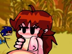 2d 2d_(artwork) 2d_artwork artist_name artist_request artist_signature black_eyes blowjob blowjob_face brown_hair demon demon_girl fnf fnf_girlfriend fnf_mod fnf_mods friday_night_funkin friday_night_funkin_mod girlfriend_(friday_night_funkin) half(artist) long_hair masturbating sonic.exe sonic.exe_(character) sonic_the_hedgehog sucking sucking_penis