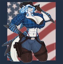 1girls abs anthro anthro_only big_ass big_breasts big_butt big_thighs eight_pack female female_only fit fit_female furry furry_only huge_breasts looking_at_viewer muscular muscular_abs muscular_female nika_sharkeh shark shark_girl solo taller_girl tight_clothing