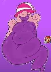 1girls blush breasts chubby chubby_female decoykid decoykidd female ghost ghost_girl hat mario mario_(series) paper_mario paper_mario:_the_thousand-year_door super_mario_bros. vivian_(paper_mario) wide_hips