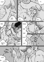 balls bovine comic fingering gay hairy human humanoid husky92 interspecies male male/male male_only mammal manly minotaur monochrome nipples oral orc orc_male penis piercing saliva sucking yaoi