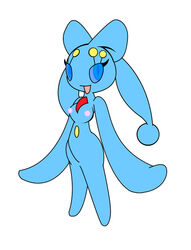 anthro breasts color female female_only gb_of_bs generation_4_pokemon legendary_pokemon manaphy nintendo nipples nude pokemon pokemon_(species) solo tagme