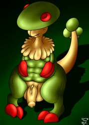 2014 balls big_balls big_penis breloom chubby claws darkmagician1212 flygon_(artist) male male_only nintendo penis pokemon pokephilia solo thick_thighs vein video_games wide_hips