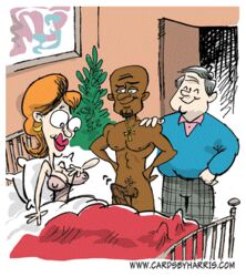 2d_animation animated big_breasts big_penis breasts cuckold dark-skinned_male dark_skin english_text harris_(artist) holidays interracial male original penis text valentine's_day