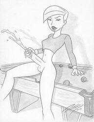 1futa 2003 adrena_lynn dickgirl disney disney_channel dtiberius erection futa_only futanari intersex kim_possible masturbation monochrome penis solo_futa straight_hair tagme